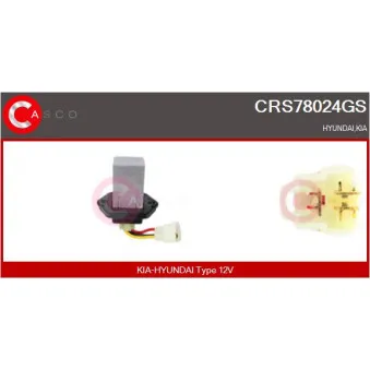 CASCO CRS78024GS - Résistance, pulseur d'air habitacle