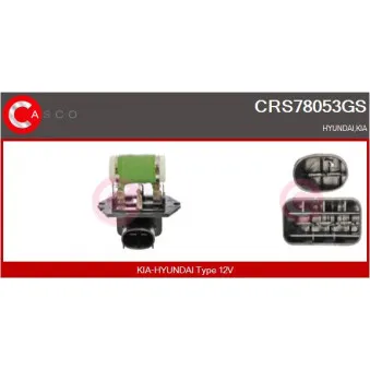CASCO CRS78053GS - Résistance de série, moteur électrique-ventilateur du radiat