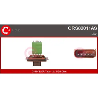 CASCO CRS82011AS - Résistance, pulseur d'air habitacle