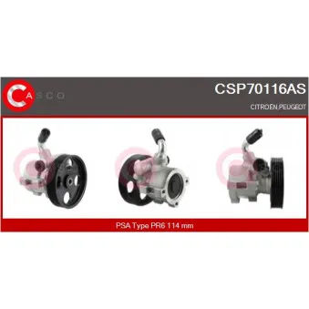 CASCO CSP70116AS - Pompe hydraulique, direction