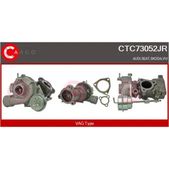 Turbocompresseur, suralimentation CASCO [CTC73052JR]