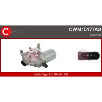 Moteur d'essuie-glace CASCO CWM15177AS pour LAND ROVER FREELANDER 2 2.2 TD4 4x4 - 156cv