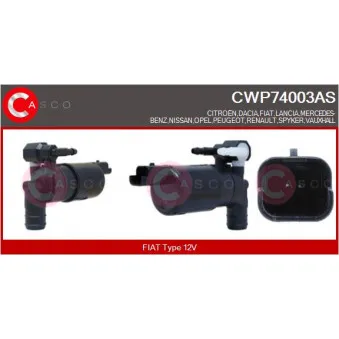 CASCO CWP74003AS - Pompe d'eau de nettoyage, nettoyage des vitres