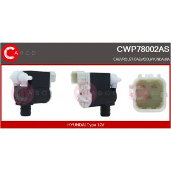 Pompe d'eau de nettoyage, nettoyage des vitres CASCO CWP78002AS