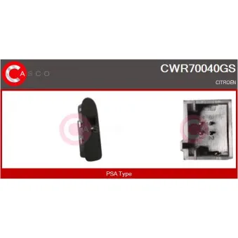 CASCO CWR70040GS - Interrupteur, lève-vitre avant droit