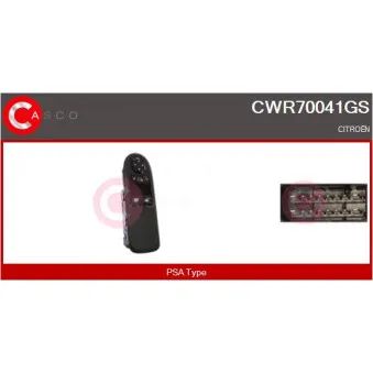 CASCO CWR70041GS - Interrupteur, lève-vitre avant gauche