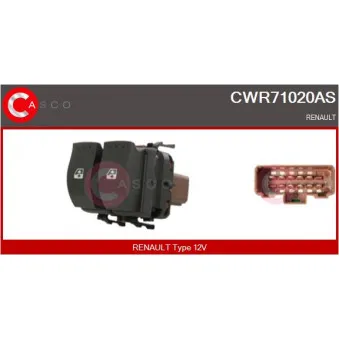 Interrupteur, lève-vitre CASCO CWR71020AS