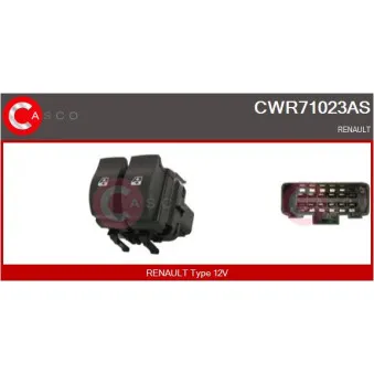 Interrupteur, lève-vitre CASCO CWR71023AS