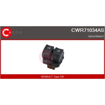 CASCO CWR71034AS - Interrupteur, lève-vitre