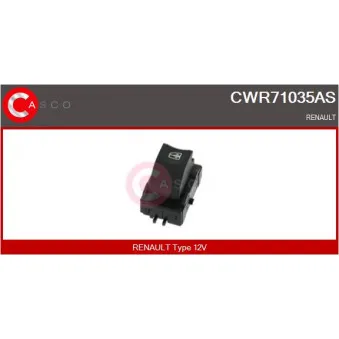 CASCO CWR71035AS - Interrupteur, lève-vitre