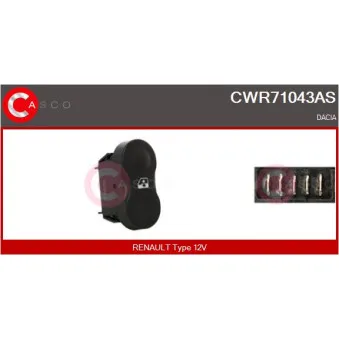 Interrupteur, lève-vitre CASCO CWR71043AS