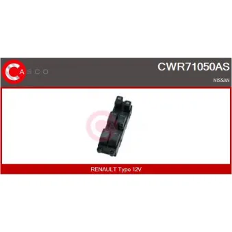 CASCO CWR71050AS - Interrupteur, lève-vitre