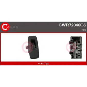 CASCO CWR72040GS - Interrupteur, lève-vitre