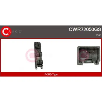 CASCO CWR72050GS - Interrupteur, lève-vitre