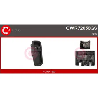 CASCO CWR72056GS - Interrupteur, lève-vitre