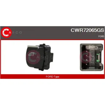 CASCO CWR72065GS - Interrupteur, lève-vitre