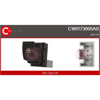 CASCO CWR73005AS - Interrupteur, lève-vitre