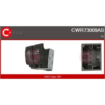 CASCO CWR73009AS - Interrupteur, lève-vitre