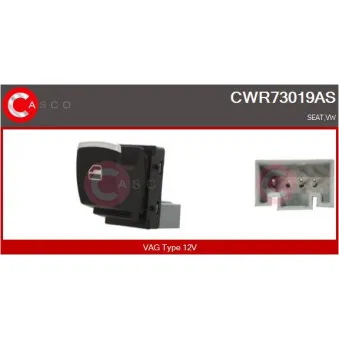 CASCO CWR73019AS - Interrupteur, lève-vitre