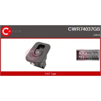 CASCO CWR74037GS - Interrupteur, lève-vitre avant droit