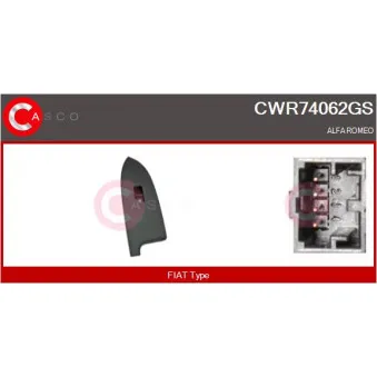 CASCO CWR74062GS - Interrupteur, lève-vitre avant droit