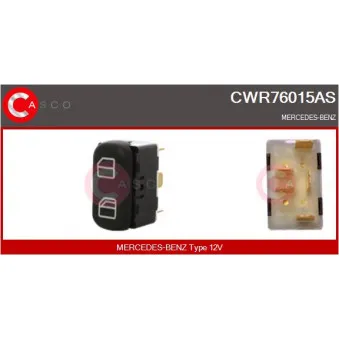 CASCO CWR76015AS - Interrupteur, lève-vitre