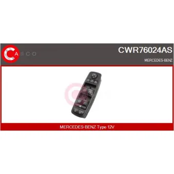 CASCO CWR76024AS - Interrupteur, lève-vitre