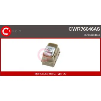 CASCO CWR76046AS - Interrupteur, lève-vitre