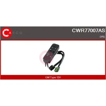 CASCO CWR77007AS - Interrupteur, lève-vitre
