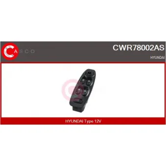Interrupteur, lève-vitre CASCO CWR78002AS