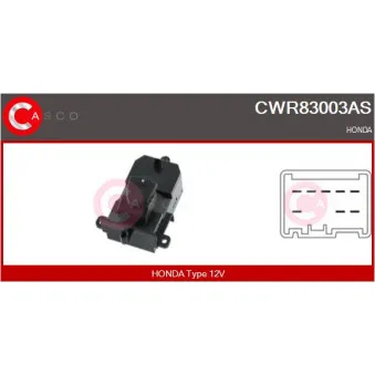 CASCO CWR83003AS - Interrupteur, lève-vitre