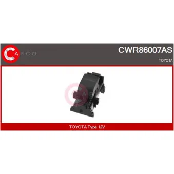 CASCO CWR86007AS - Interrupteur, lève-vitre