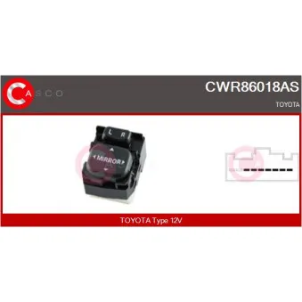Interrupteur, lève-vitre CASCO CWR86018AS