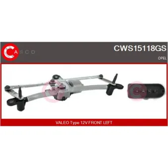 Système de nettoyage des vitres CASCO CWS15118GS pour AUDI Q3 1.3 CDTI - 90cv