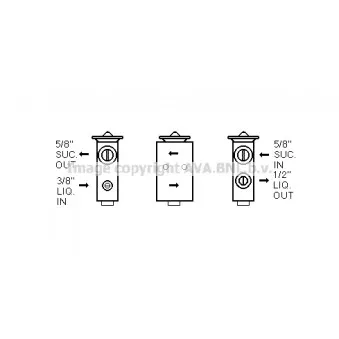 Détendeur, climatisation AVA QUALITY COOLING OEM 98370C3