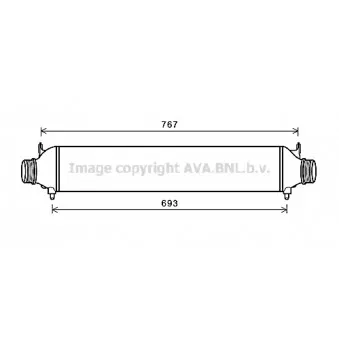 Intercooler, échangeur AVA QUALITY COOLING AI4400