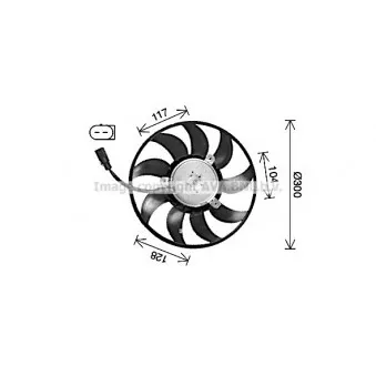 Ventilateur, refroidissement du moteur AVA QUALITY COOLING AI7528