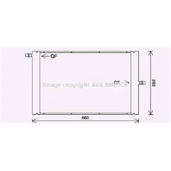Radiateur, refroidissement du moteur AVA QUALITY COOLING OEM LR012759