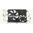 Ventilateur, refroidissement du moteur AVA QUALITY COOLING [AU7506]