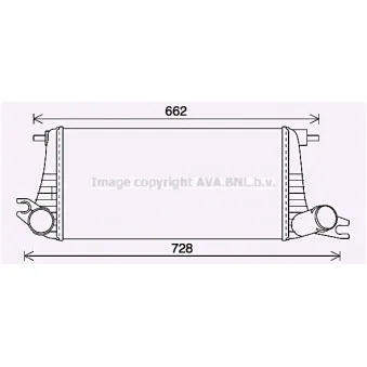 AVA QUALITY COOLING BW4577 - Intercooler, échangeur