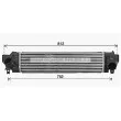 Intercooler, échangeur AVA QUALITY COOLING [BW4582]