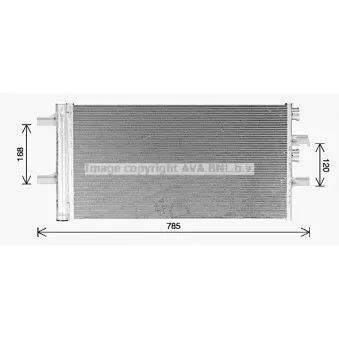 AVA QUALITY COOLING BW5603D - Condenseur, climatisation
