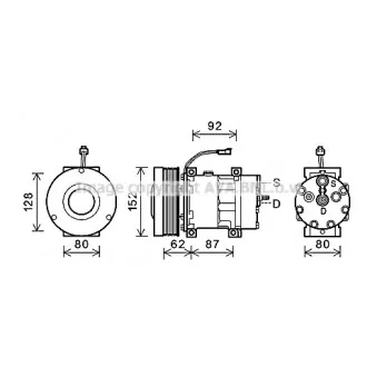 AVA QUALITY COOLING CPAK014 - Compresseur, climatisation