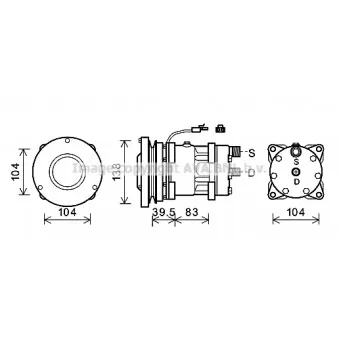 AVA QUALITY COOLING CPAK017 - Compresseur, climatisation