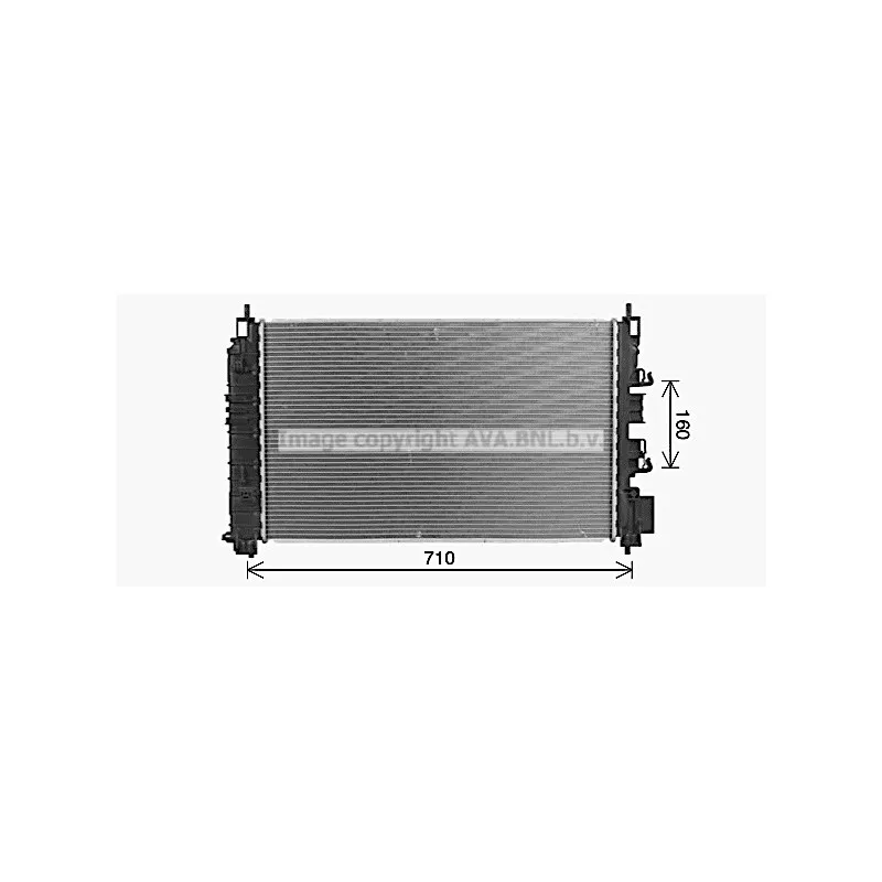 Radiateur, refroidissement du moteur AVA QUALITY COOLING CT2081 - Visuel 1