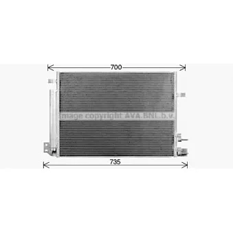 Condenseur, climatisation AVA QUALITY COOLING CT5084D