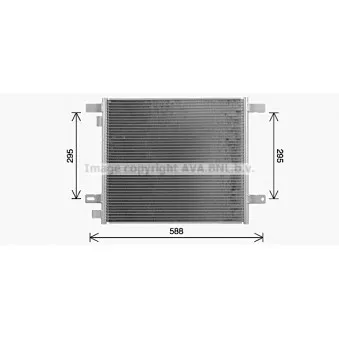 Condenseur, climatisation AVA QUALITY COOLING DF5103 pour DAF LF 55 FA 55,220 - 224cv