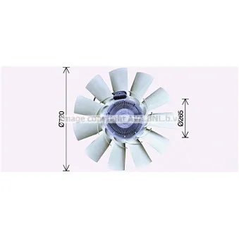 Ventilateur, refroidissement du moteur AVA QUALITY COOLING DFF083 pour DAF CF 85 FAD 85,460 - 462cv