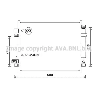 Condenseur, climatisation AVA QUALITY COOLING DN5428D