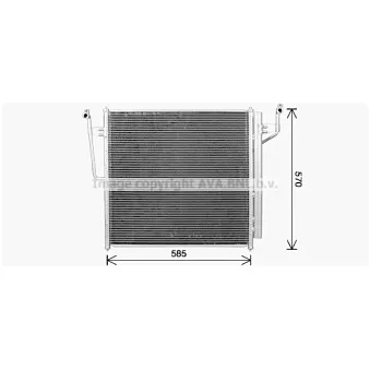 Condenseur, climatisation AVA QUALITY COOLING OEM 921009FF0A